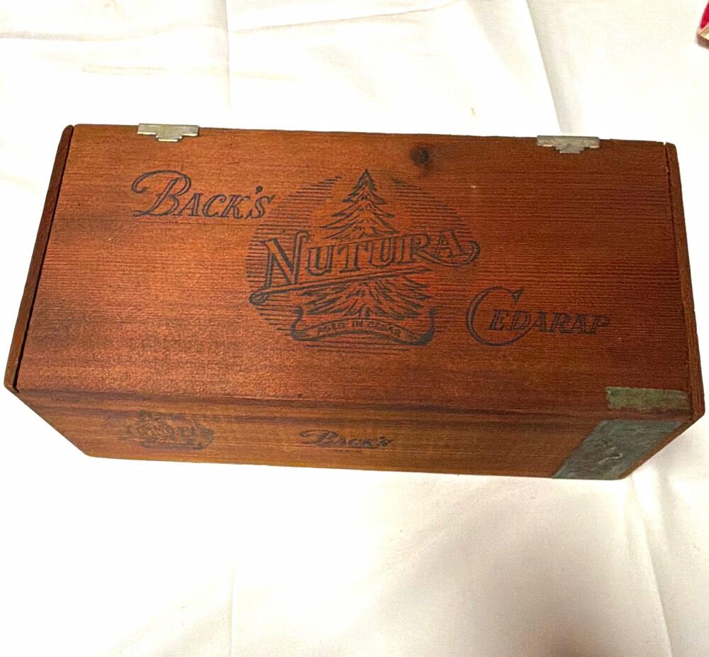 J. B. Back & Co., Inc. Back's Natura Cedarap Wooden Cigar Box Custom Made
